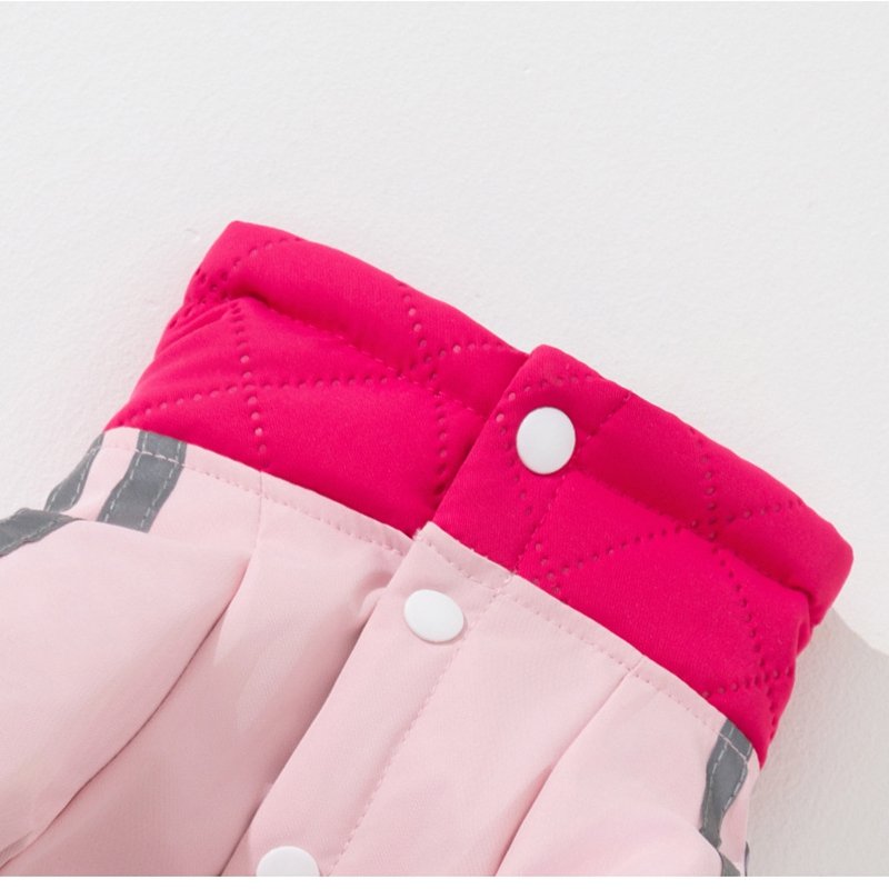 Autumn And Winter Dog Clothing Small And Medium Sized Dog West Highland Bichon Frise Down Jacket With Fleece For Warmth, Pet Four Legged Cotton Jacket