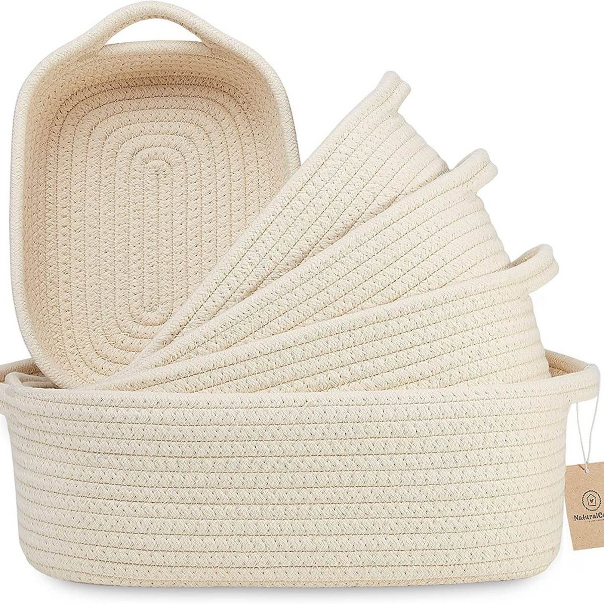 Nordic Instagram Style Five-piece Set Cotton String Snack Toys Storage Basket