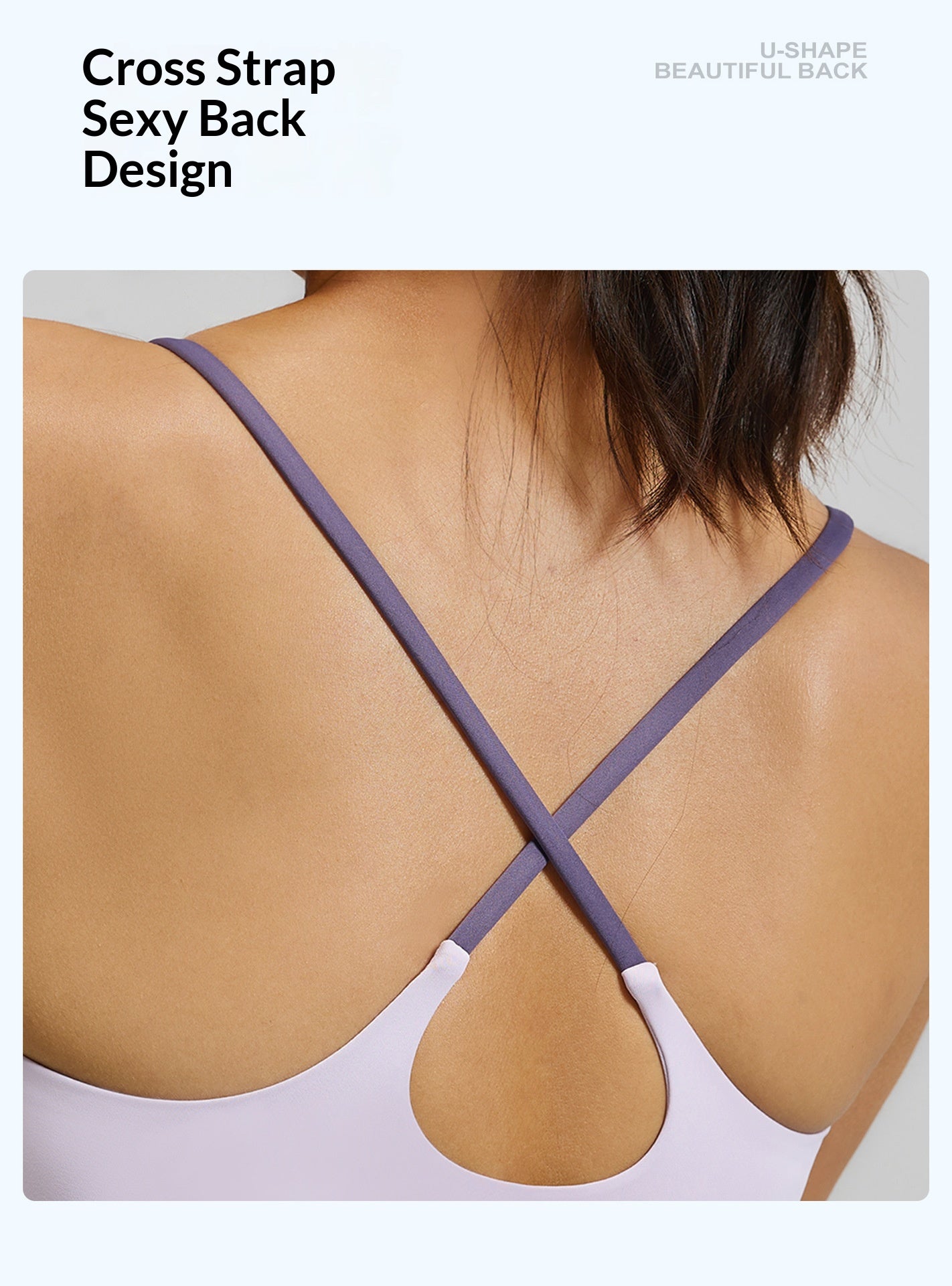 Women's Two-Piece Sports Fitness Outfit With Camisole Top & Long Pants, Color Block Shockproof Yoga Wear For Indoor Training