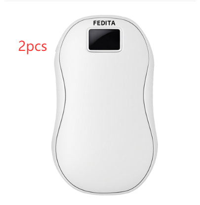 Large Capacity Double-sided Heating Digital Display USB Charging Portable Hand Warmer
