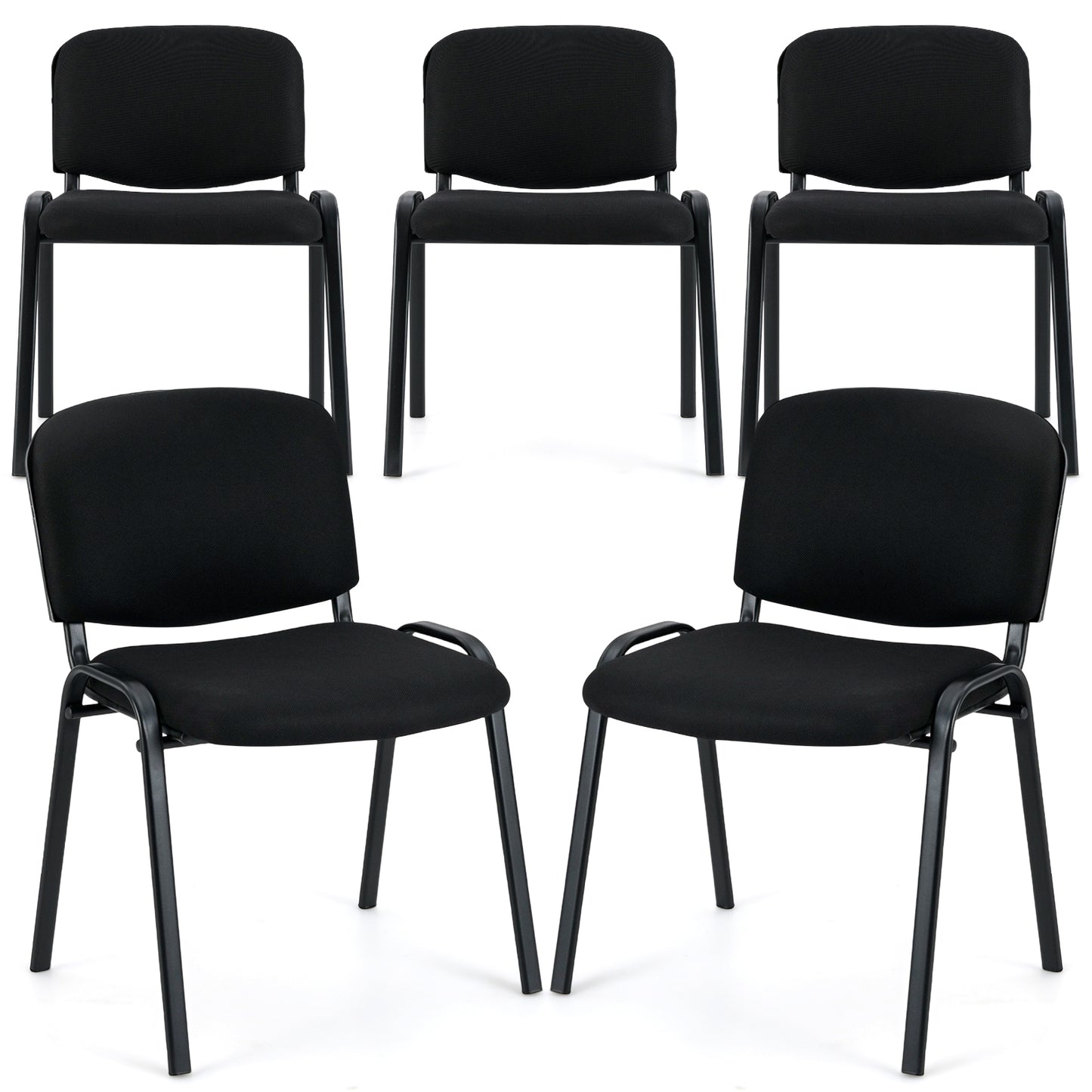 5 Pieces Elegant Conference Office Chair Set For Guest Reception-Set Of 5