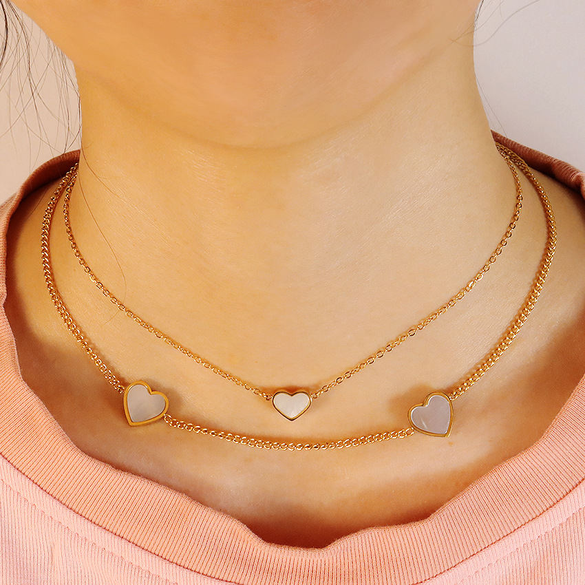 Korean-style White Sea Shell Heart Bracelet