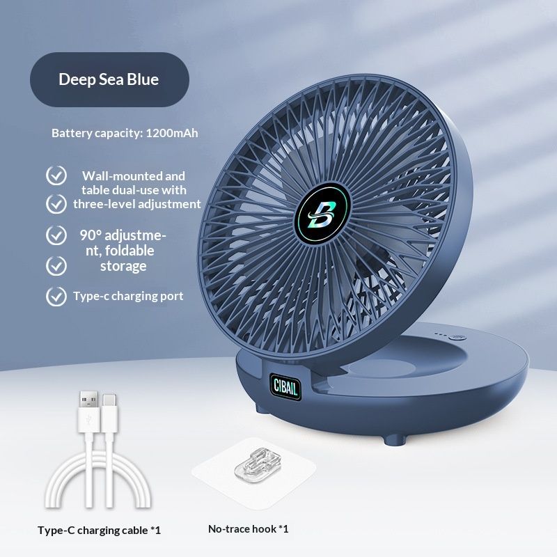 Wall-mounted Home Charging Desk Fan