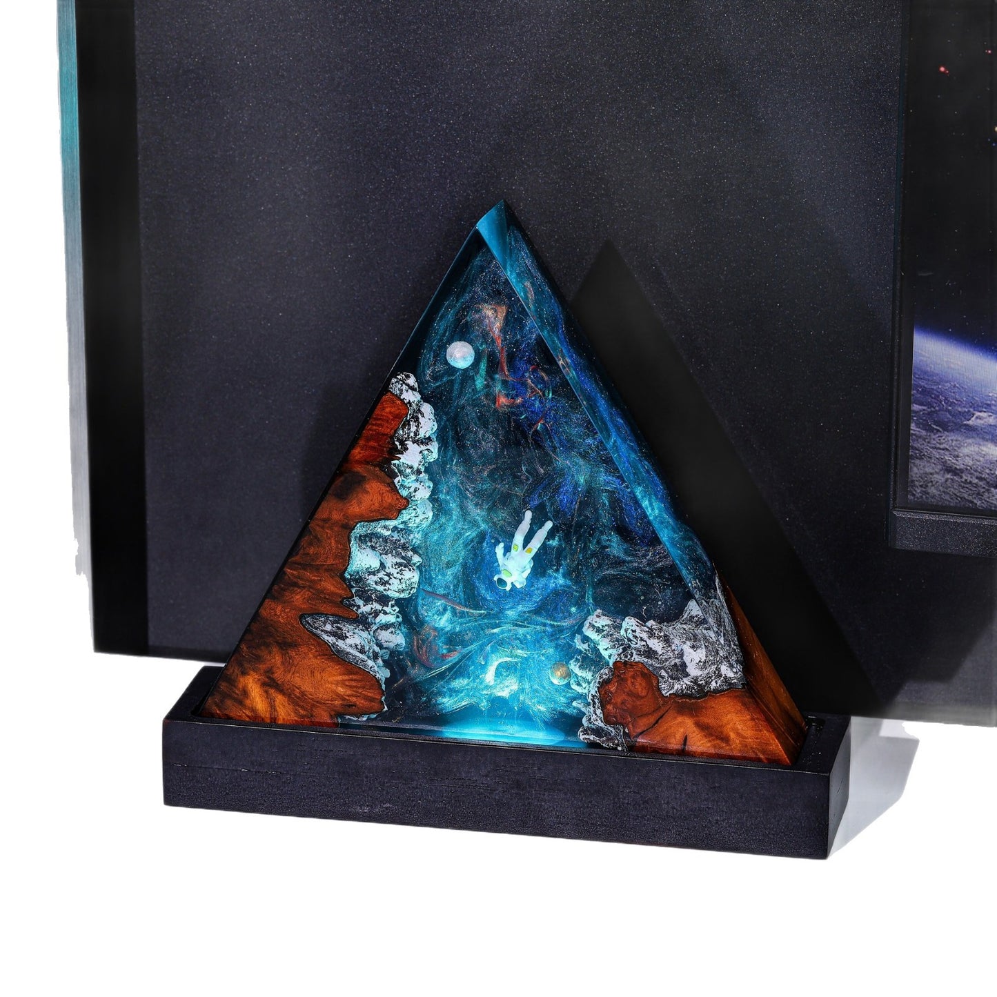 Epoxy Resin And Wooden Night Light Epoxy Resin Room Decor Lamp