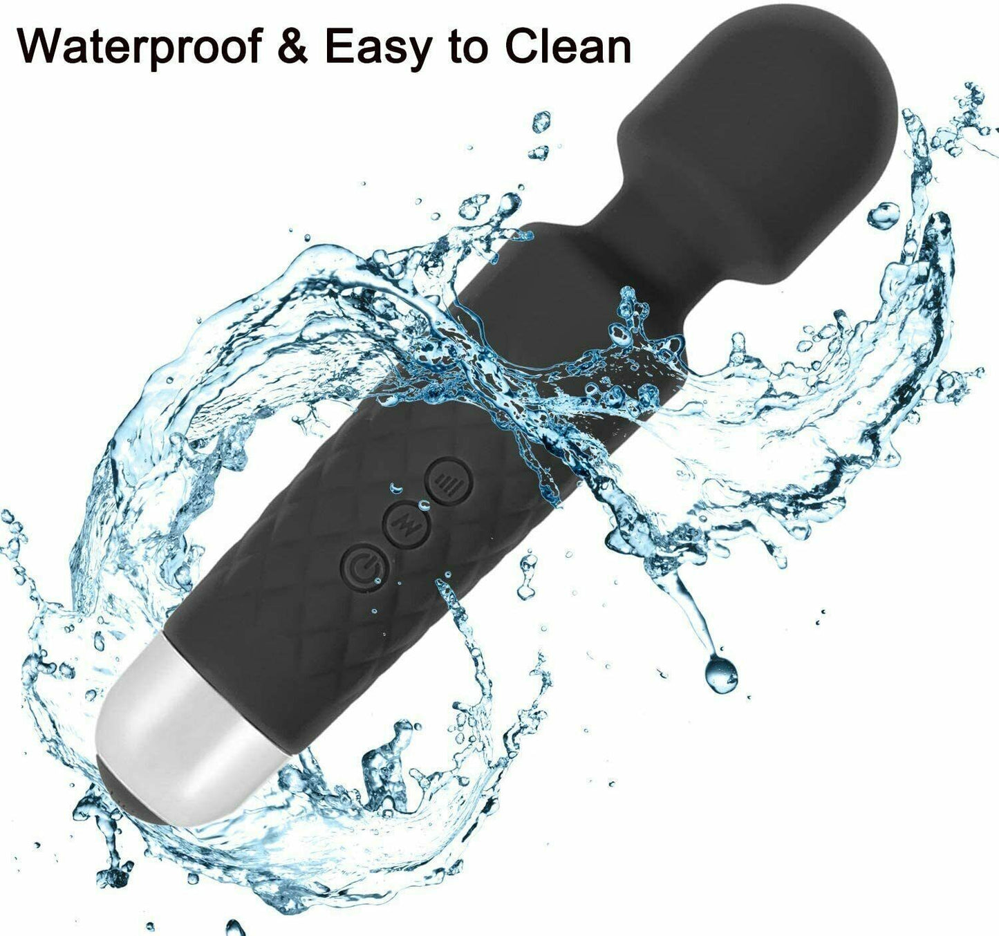 20 Speed Handheld Massager Wand Vibrating Massage Magic Full Body Therapy Motor