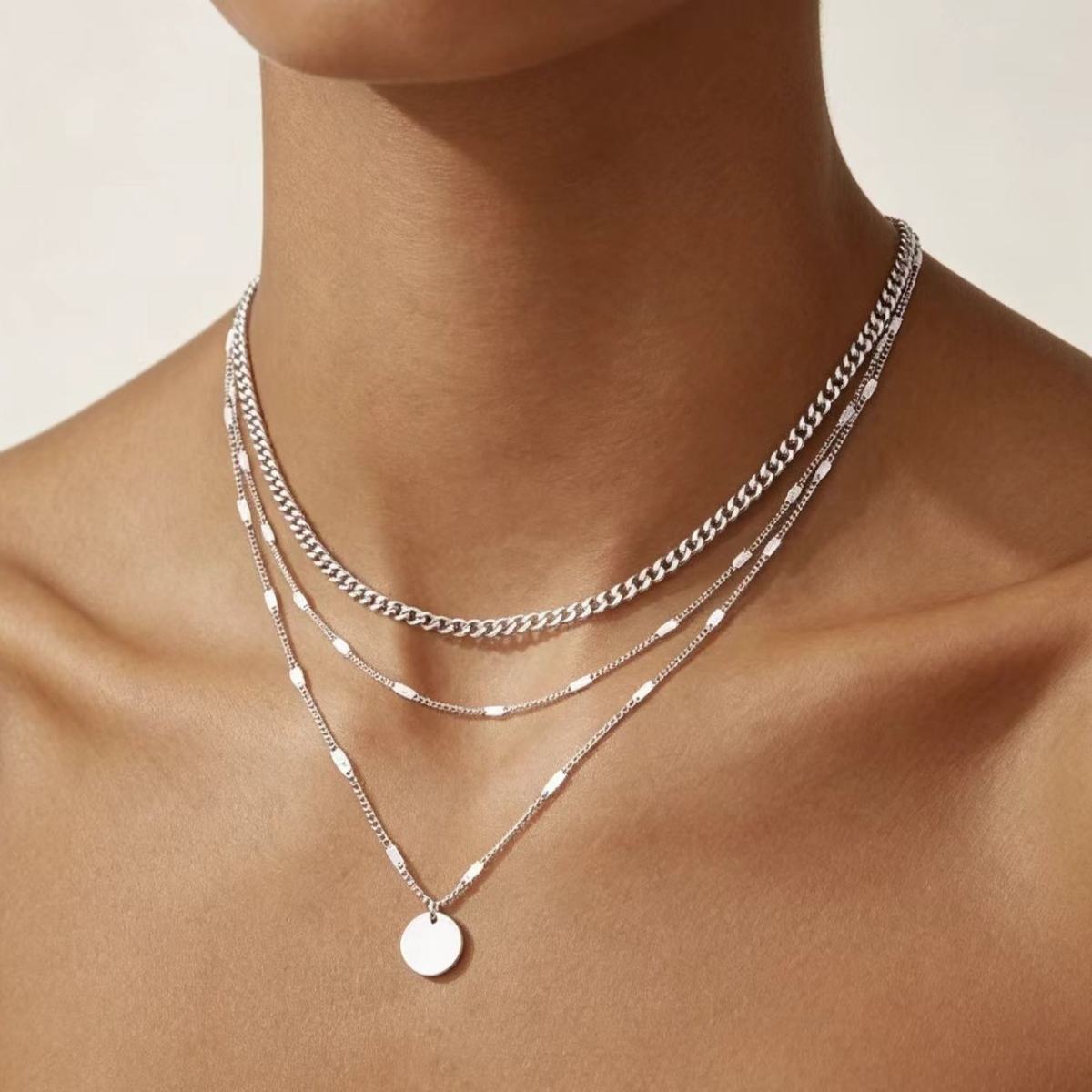 Multilayer Fashionable Versatile Necklace For Layered Styling