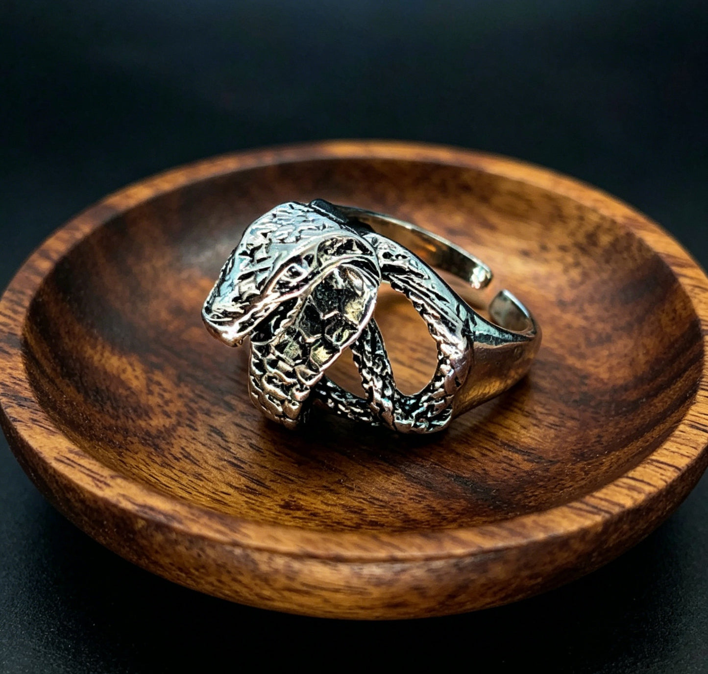Men's Skull Dragon Retro Ring, Punk Domineering Personalized Accessories