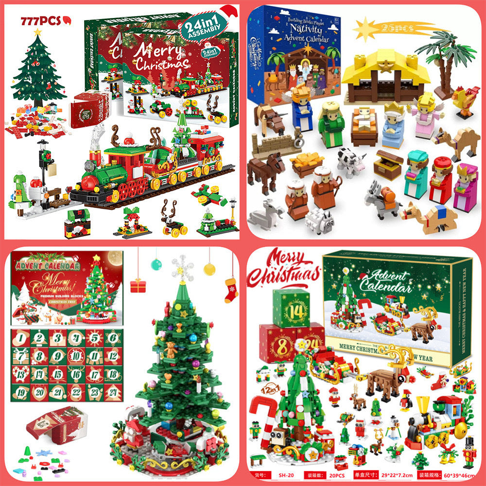 Christmas Tree Building Blocks Christmas Blind Box Christmas Gifts