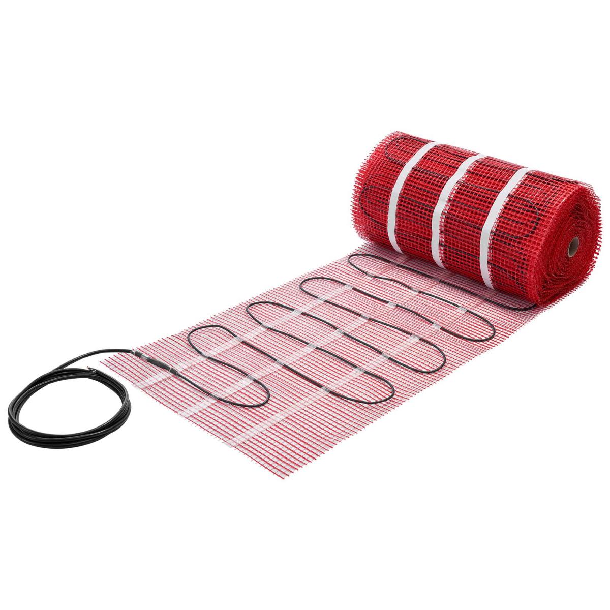 150 Sqft Self-Adhesive Mesh Floor Heating Mat System, 120V Electric Radiant Heated Floor System, With Smart Control Thermostat & Alarm, Easy Installation For Tile, Stone, Vinyl