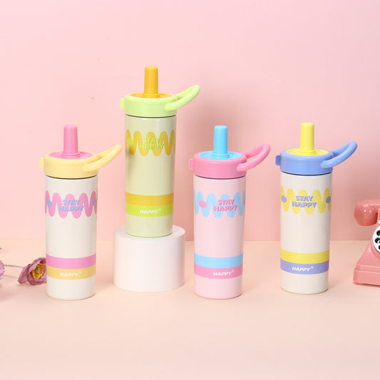 New Stylish High Grade Womens Portable Straw Cup With A Thickened Body
