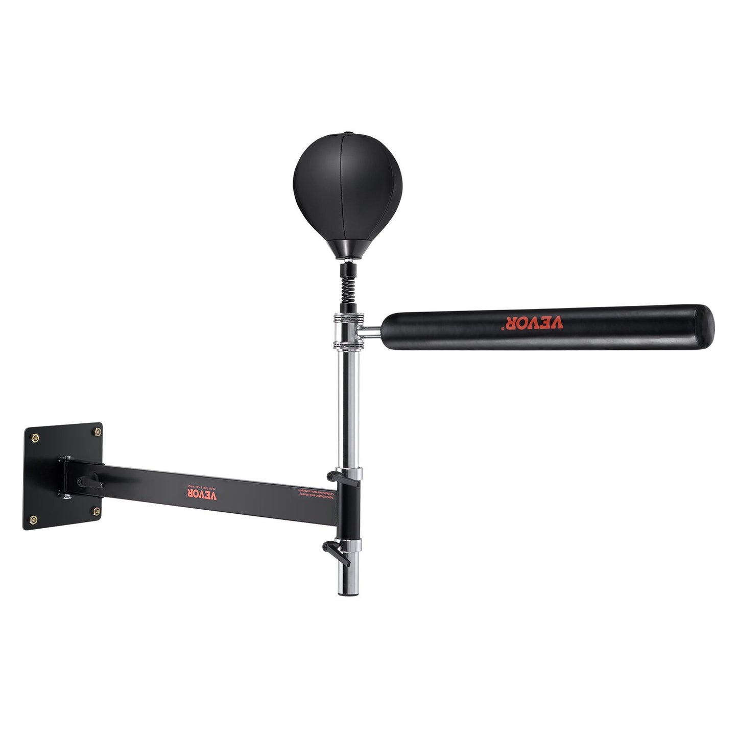 Box-Spinning-Bar Zur Wandmontage, Spinning-Bar Mit Punchingball, Verstellbarer Box-Geschwindigkeitstrainer, Reflex-Boxstange Mit Handschuhen, Box-Trainingsgerät Für Kickboxen, MMA, Fitness