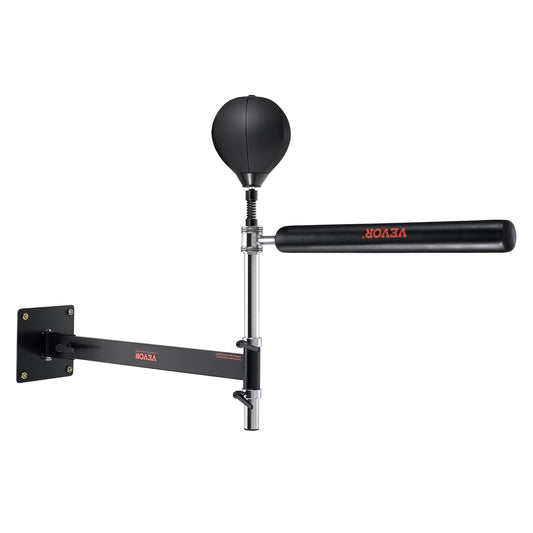 Box-Spinning-Bar Zur Wandmontage, Spinning-Bar Mit Punchingball, Verstellbarer Box-Geschwindigkeitstrainer, Reflex-Boxstange Mit Handschuhen, Box-Trainingsgerät Für Kickboxen, MMA, Fitness
