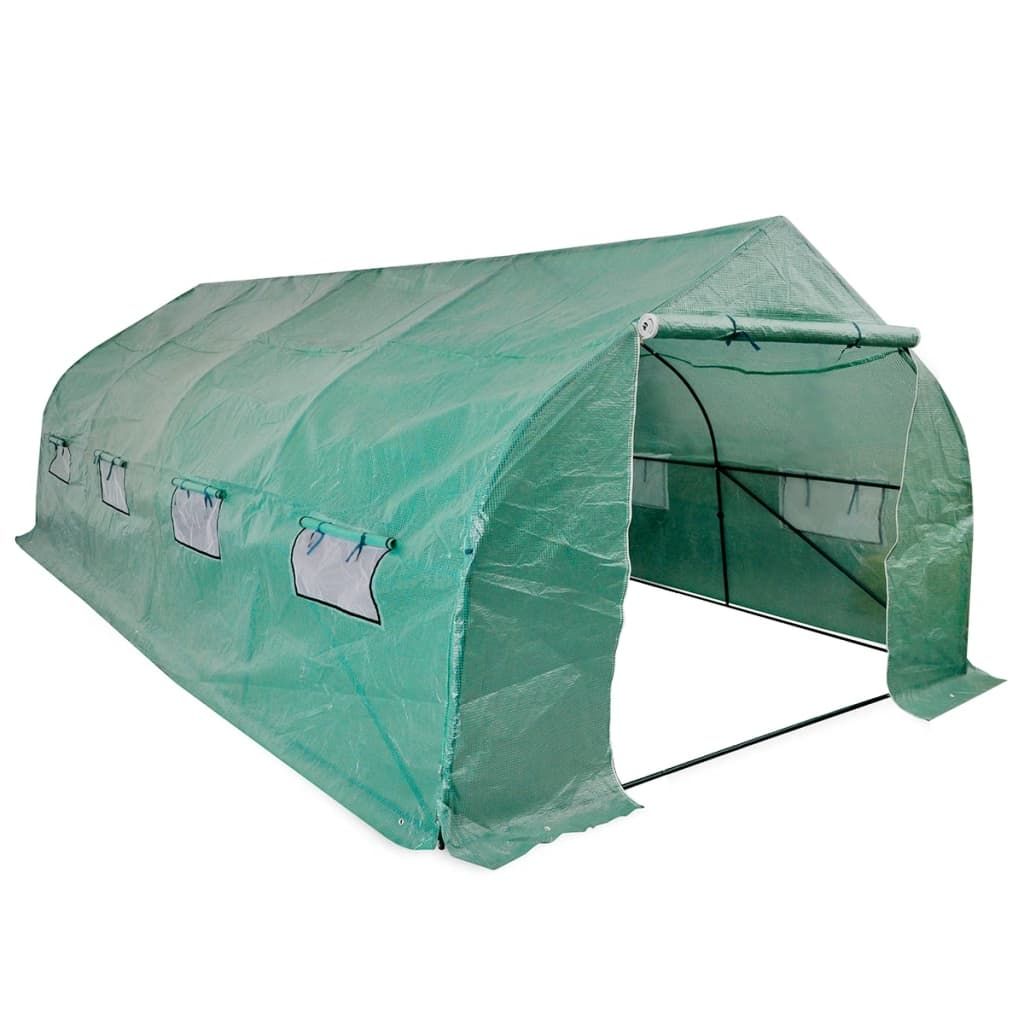 Polytunnel Greenhouse Walk-in & Mobile Steel Frame 18 m²