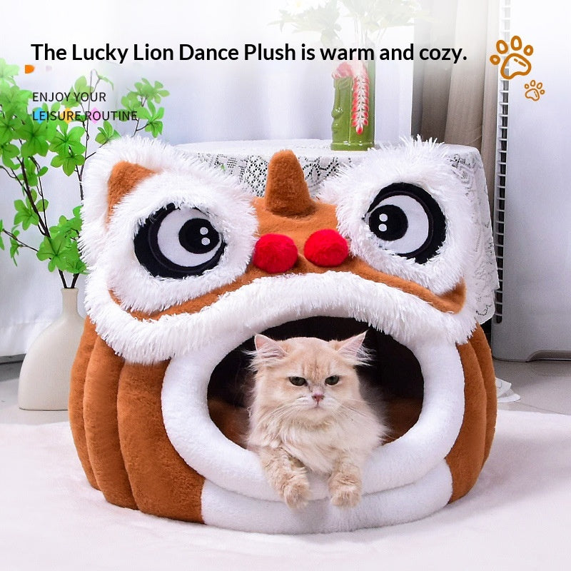 Cute Shark Cat Bed Dog Bed Plush Toy Pet Warm Nest