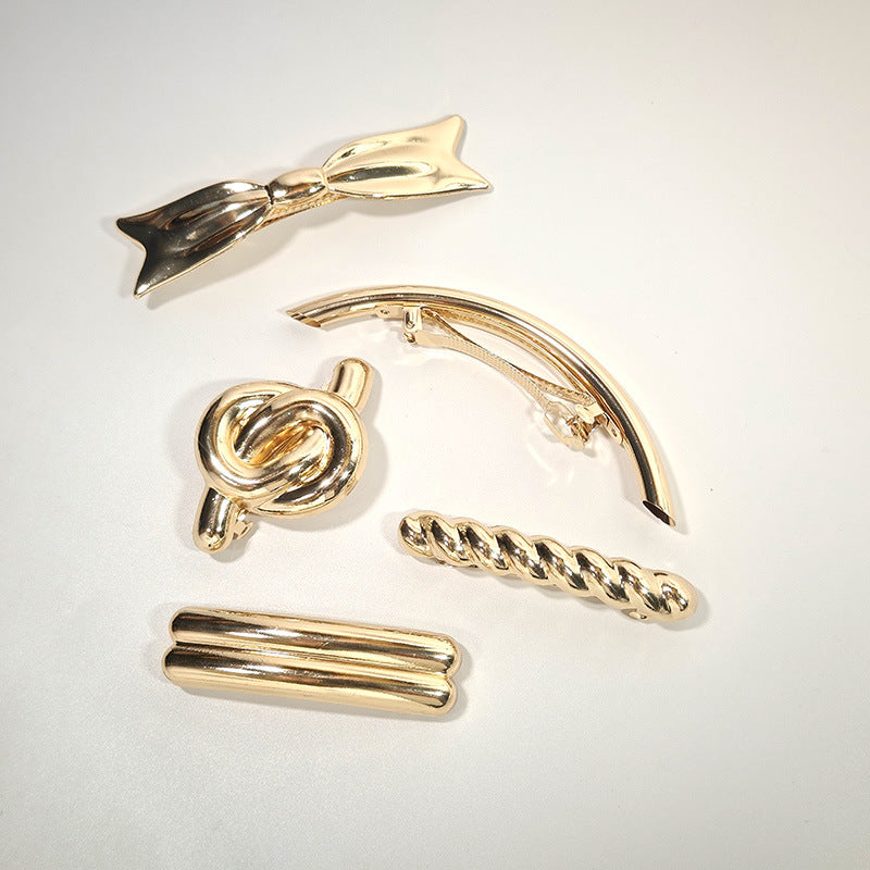 One-word Hair Clip For Women's Updo Spring Clip