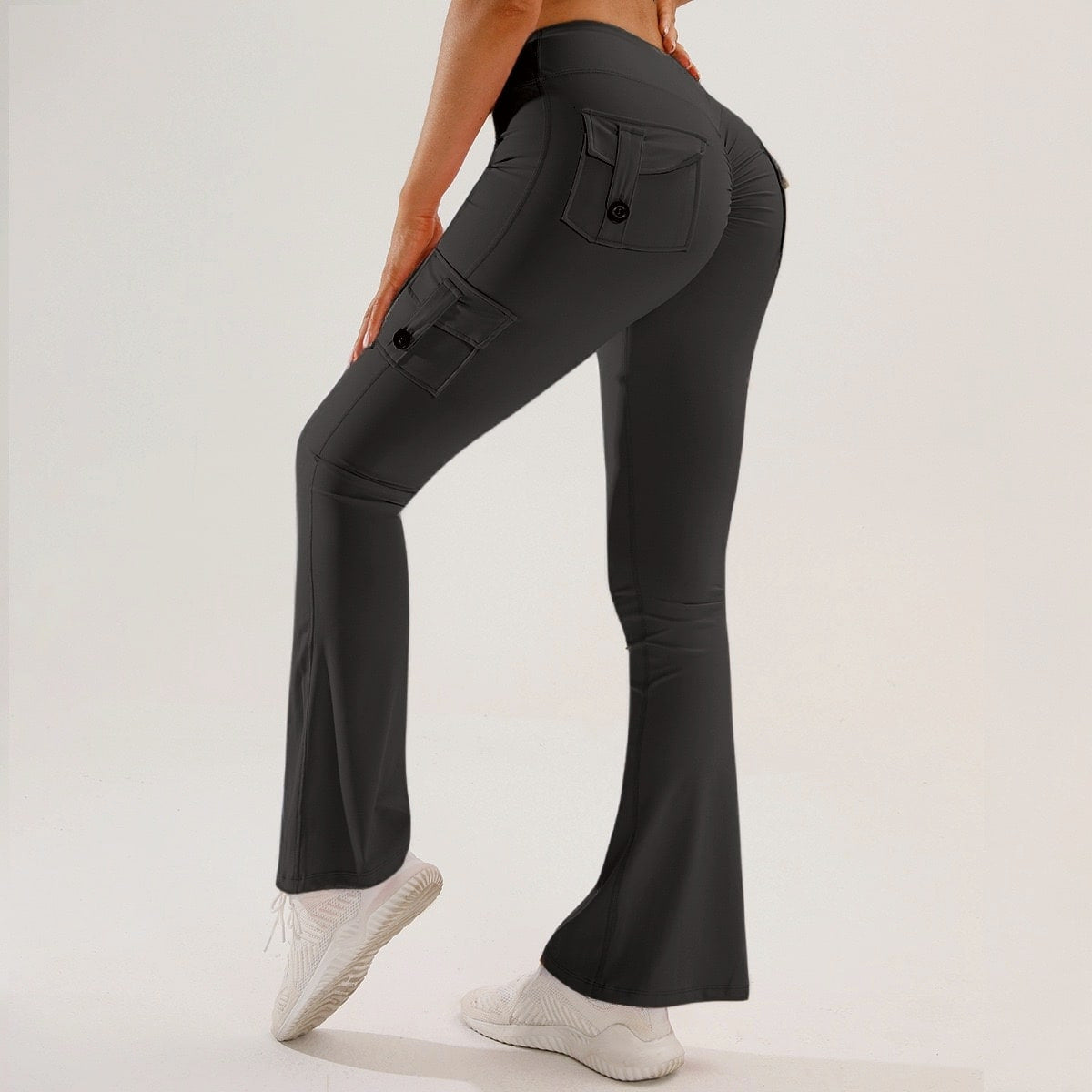 Multi-Pocket Yoga Pants For Fitness And Exercise