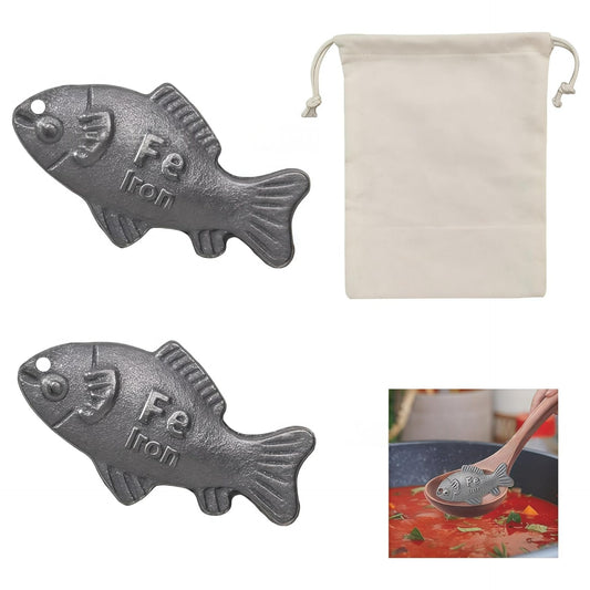 Wrought Iron And Cast Iron Fish-shaped Accessories