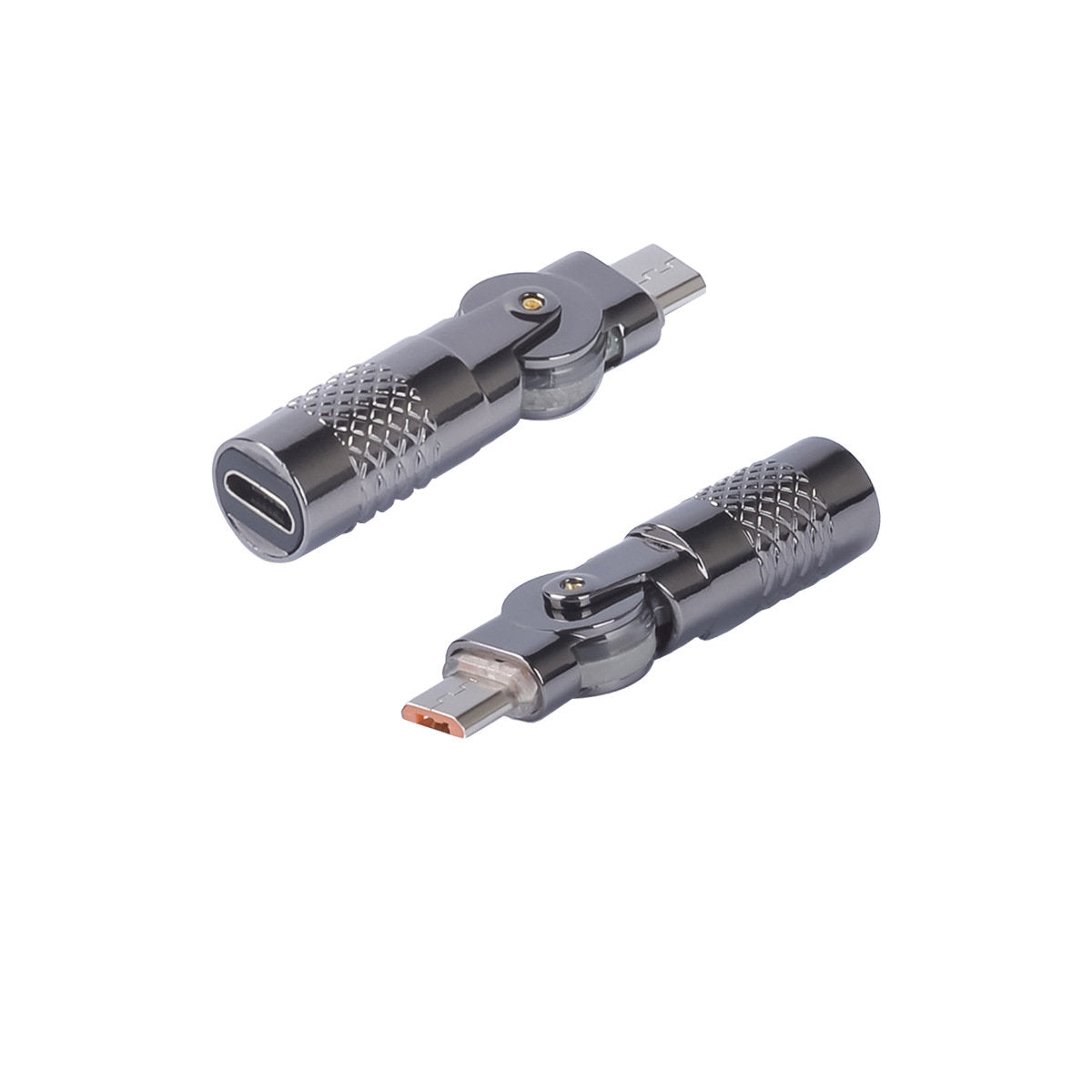 Bent-head Rotating Charging Zinc-alloy Adapter