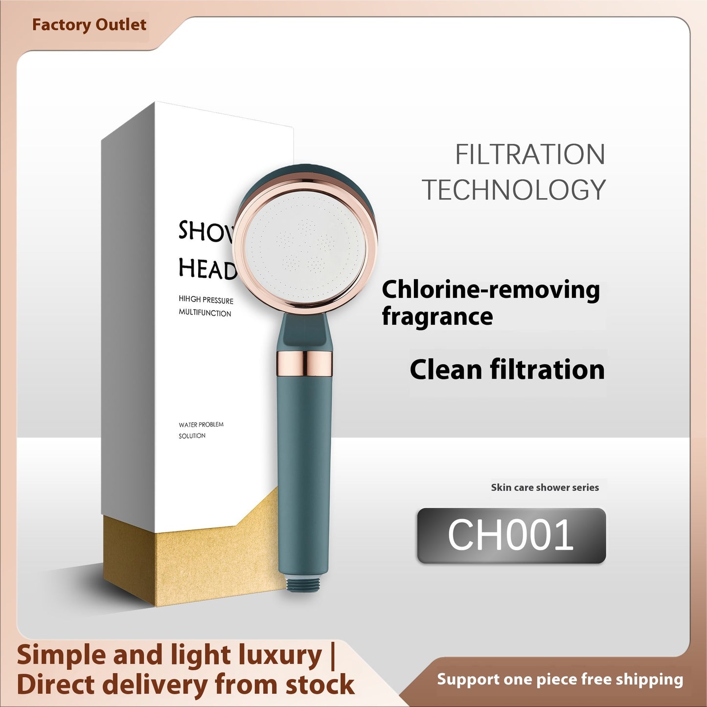 Chlorine Removal Beauty Shower Head Shower Nozzle