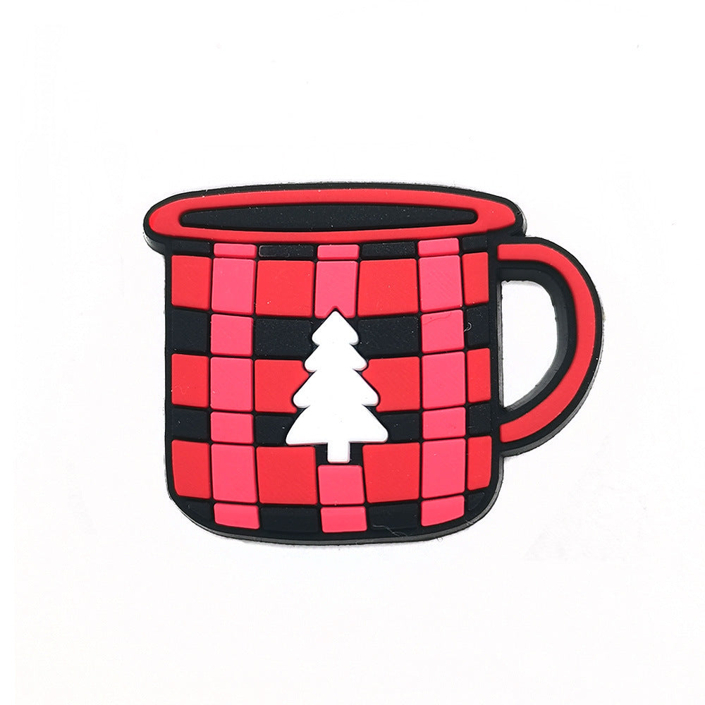 Christmas Accessories PVC Soft Rubber Shoe Buckles