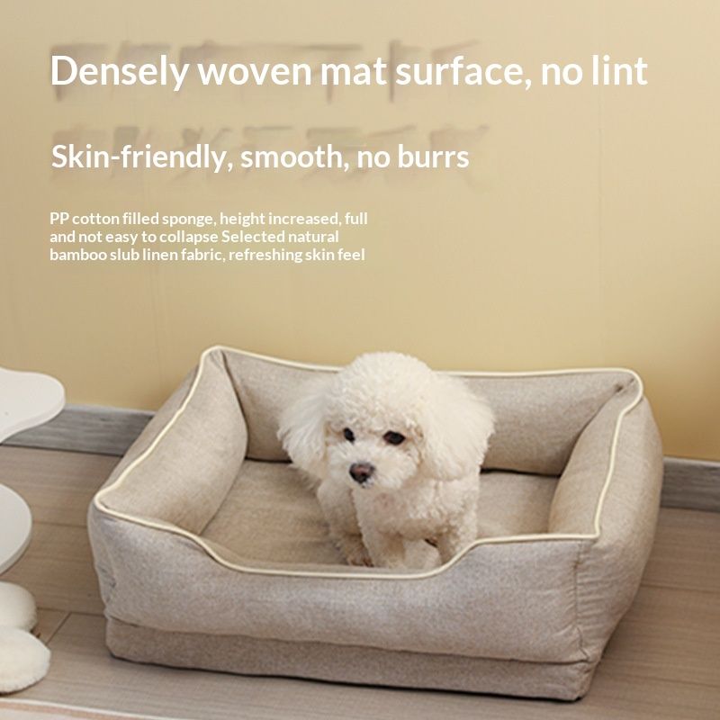 Removable Washable Pet Bed - Four Season Warm Dog Cat Nest Soft Cushion For Indoor Use
