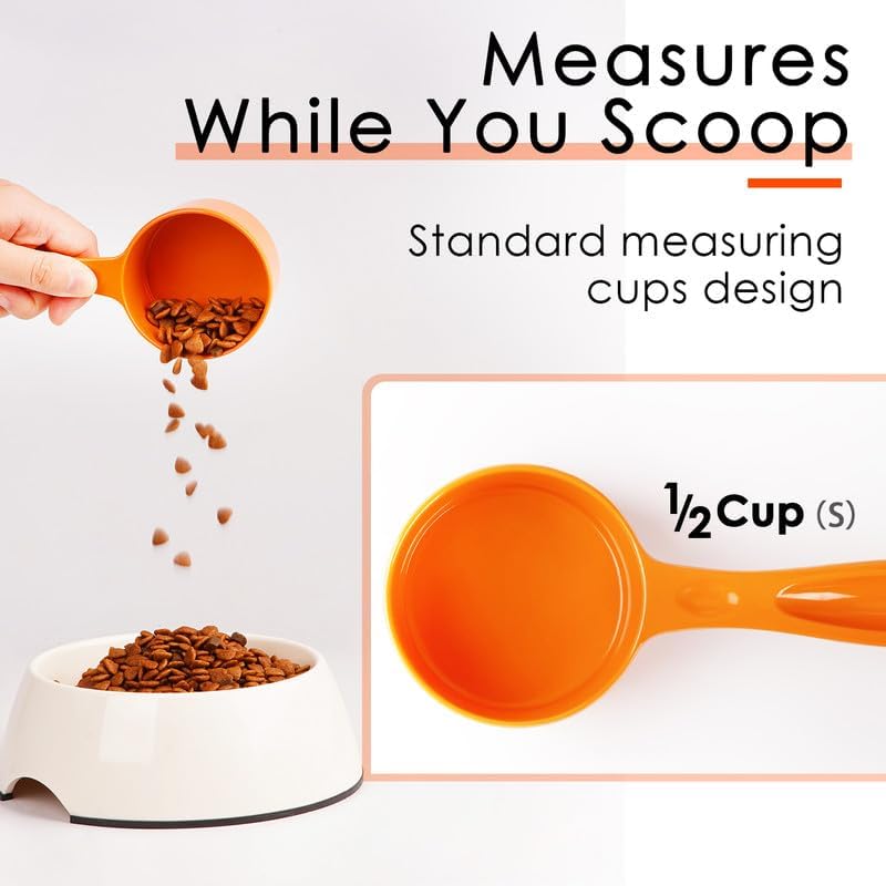 Dog Food Scoop For Container Measuring Scoop For Dogs Cats Birds And Rabbits Pet Food Feeding Scoop