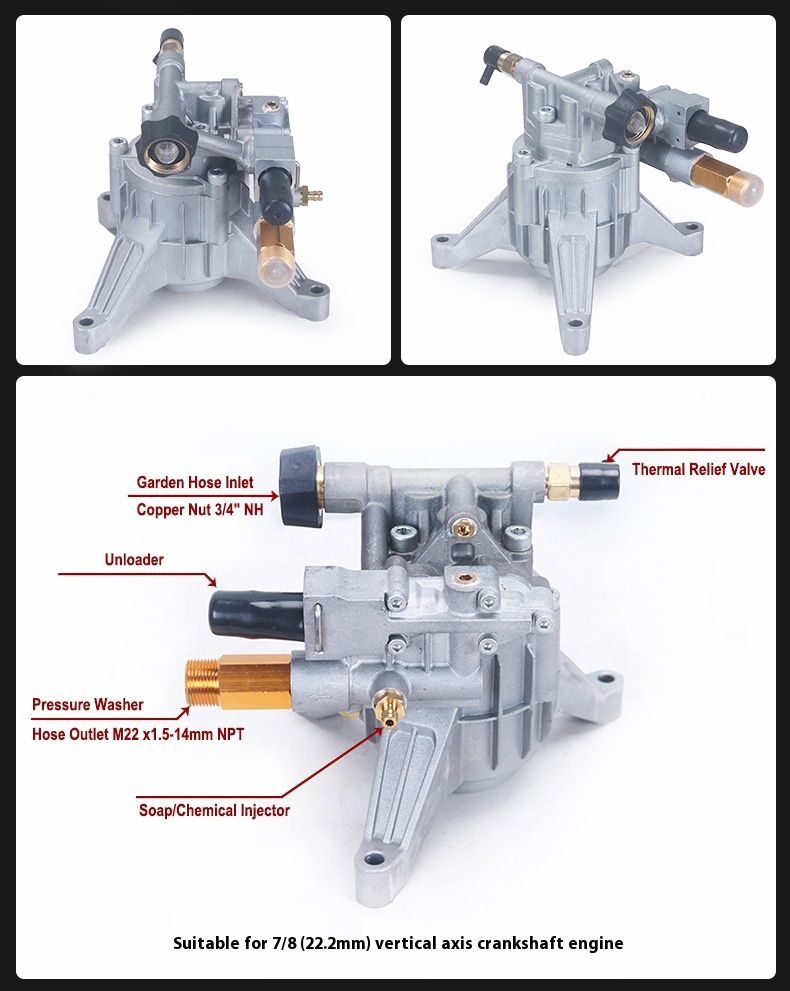 Perpendicular Shaft P170 Aluminum Swash Plate Cleaning Machine Accessories