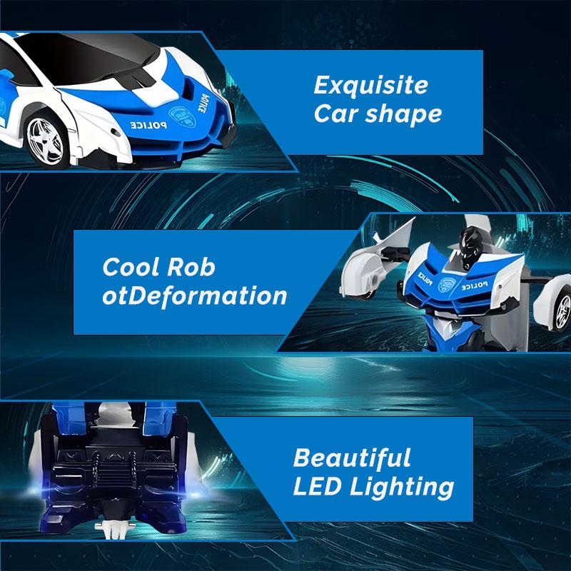 Multifunctional Transforming Vehicle Toy  Racing And Robot Modes  Perfect Gift For Kids