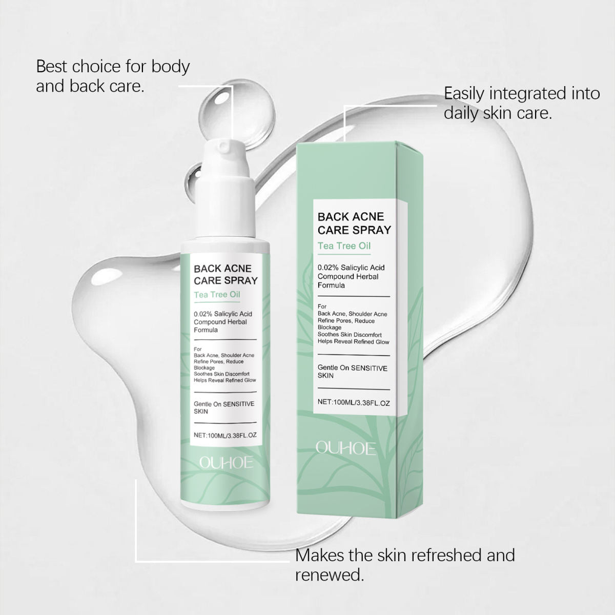 Gentle Hydrating Care Spray For The Back Of The Body With Soothing Ingredients