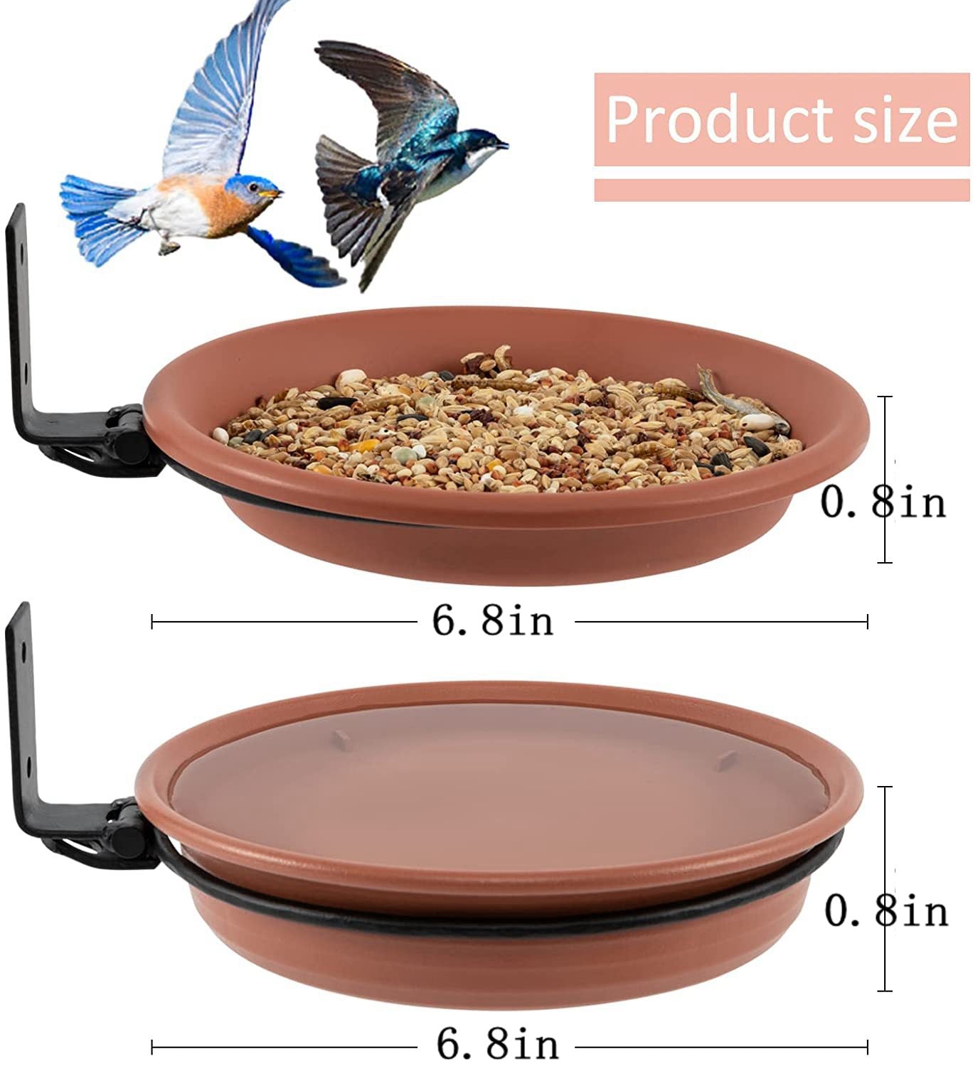 Trunk-fixable Hummingbird Feeding Tray