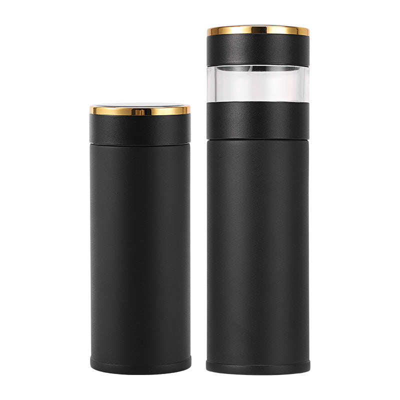 Double-Layer Smart Temperature-Display Tea And Water Separation Insulated Mug