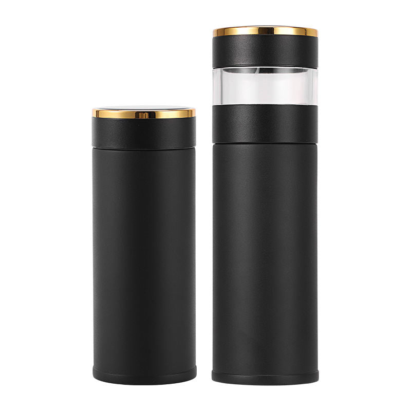 Double-Layer Smart Temperature-Display Tea And Water Separation Insulated Mug