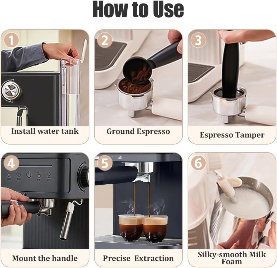 Electrical Coffee Maker Smart Coffee Machine Milk Frother Espresso Cappuccino