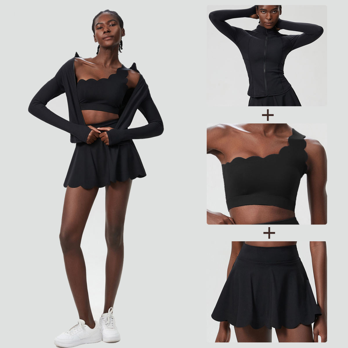 Women's Sports Quick-drying Yoga Clothes Three-piece Set