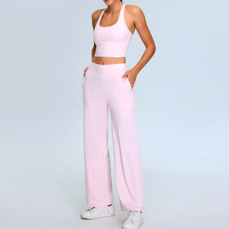 H-shaped Beauty Back Yoga Thread Leisure Sports Straight Yoga Workout Clothes Suit