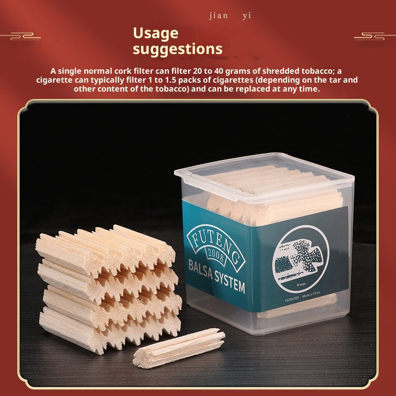 Light Wood Filter Briar Smoking Pipe Smoking Set Filter Cleaning Accessories