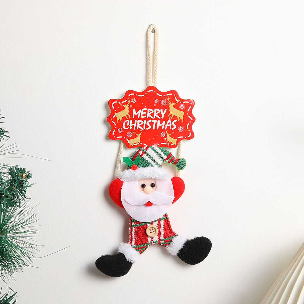 Creative Christmas Door Hanging Accessories Shopping Mall Scene Layout