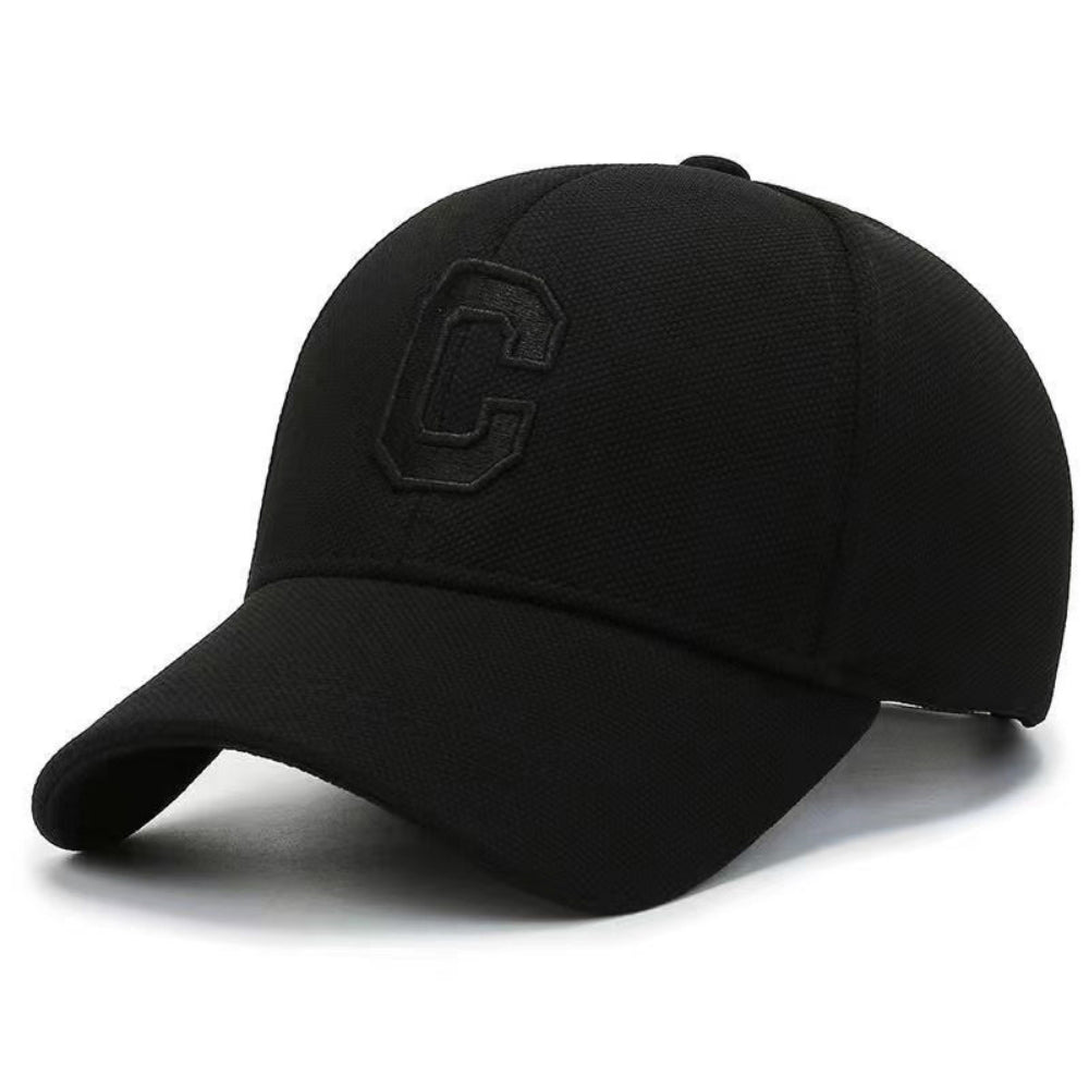 Three-dimensional Letter C Hard-top Baseball Cap Suitable For Both Men And Women Breathable Beanie Hat, American-style Retro Outdoor Casual Hat