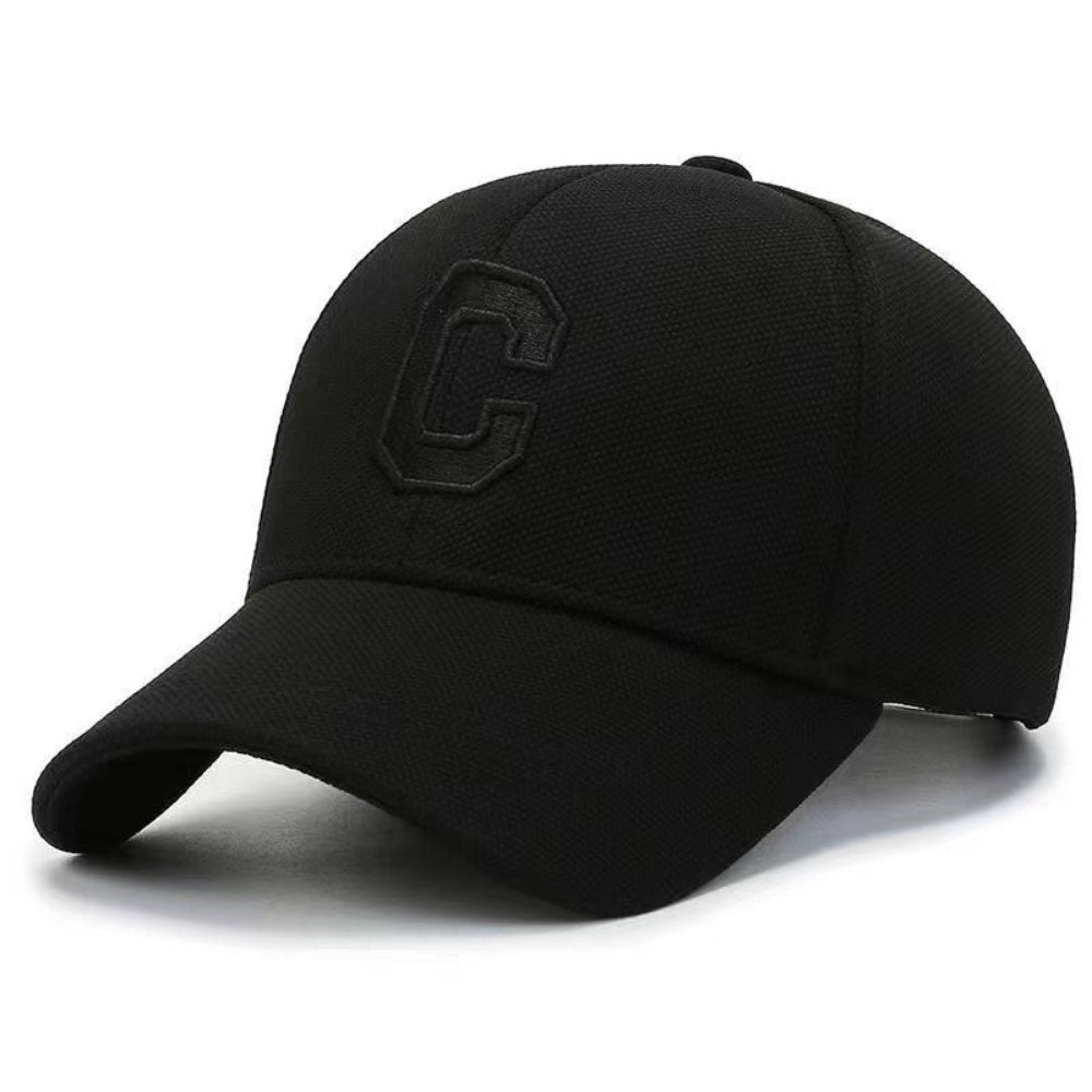 Three-dimensional Letter C Hard-top Baseball Cap Suitable For Both Men And Women Breathable Beanie Hat, American-style Retro Outdoor Casual Hat