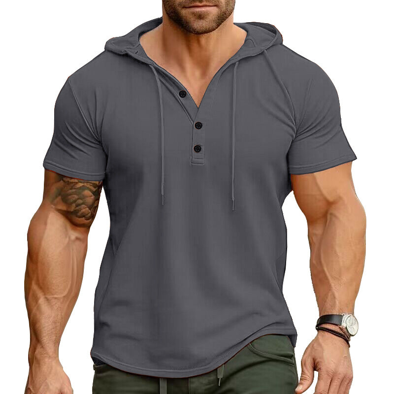 Cross-border Mens Sportswear Fitness Short-sleeve T-shirt