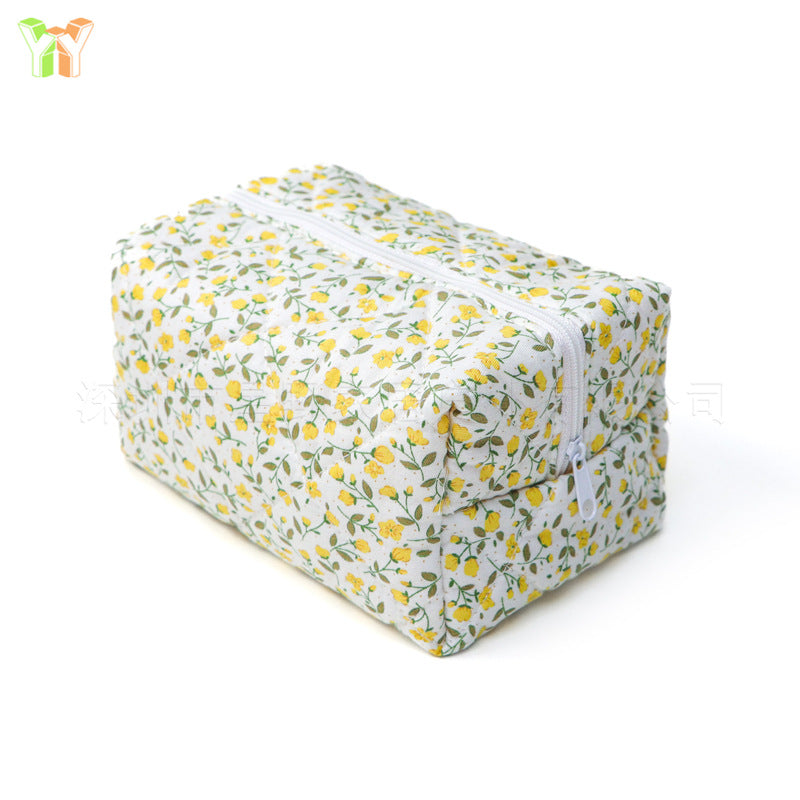 Large Capacity Travel Multifunctional Floral Makeup Bag