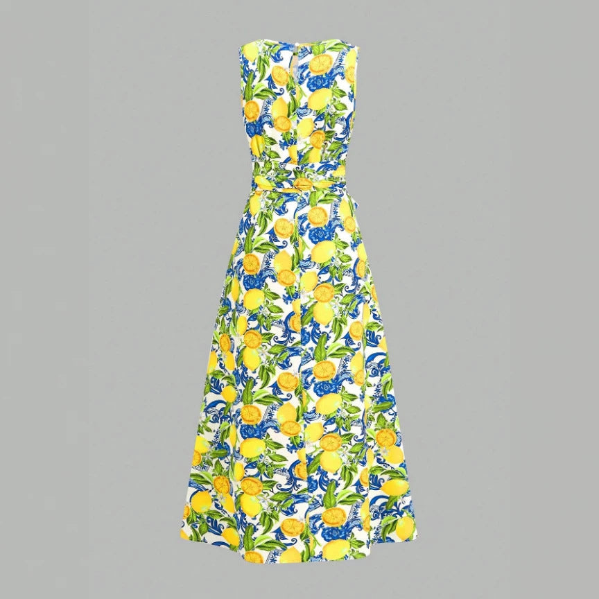 Bohemian Romantic Floral Resort Style French Inspired New Dress