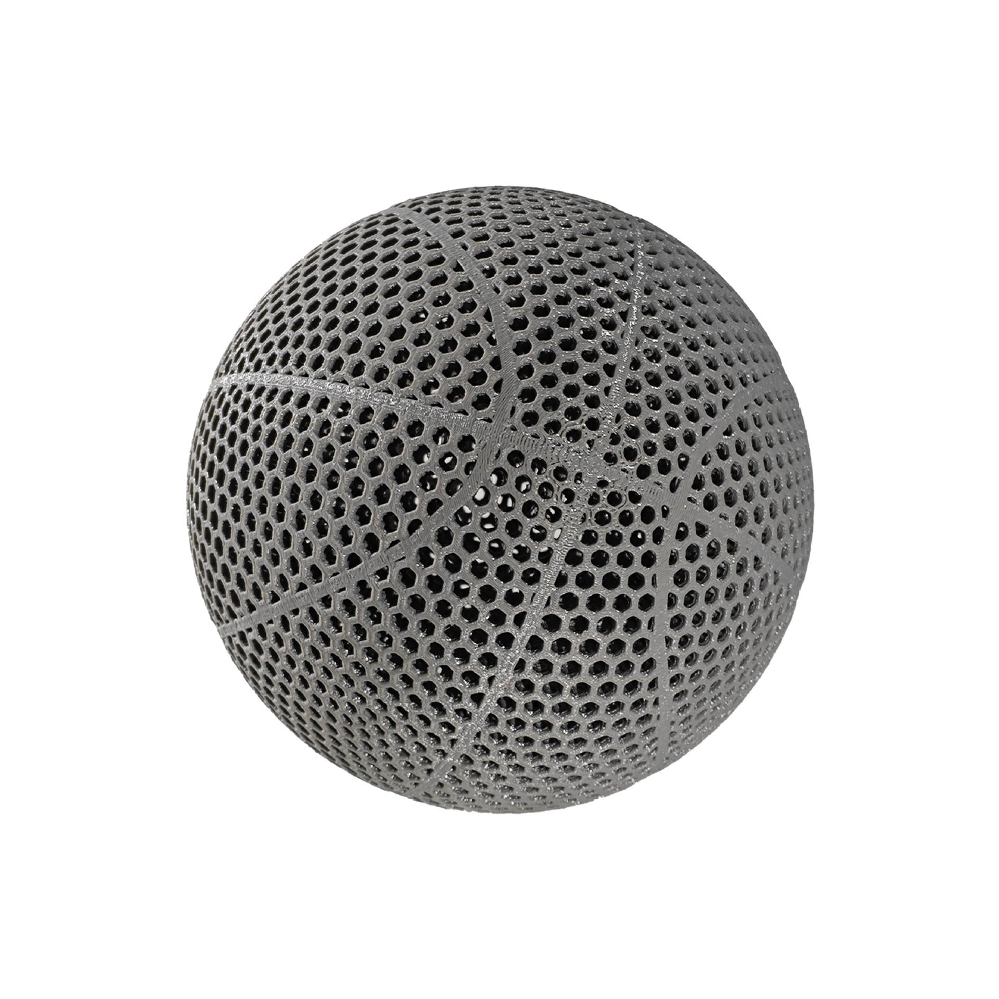 3D Printed Basketball - Inflatable-Free Hollow Design - Highly Elastic Durable Sports Ball for Indoor and Outdoor Use