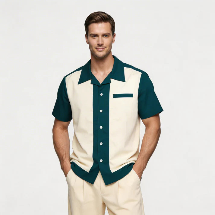 Men's Fashion Casual British Design Summer Short-Sleeved Shirt