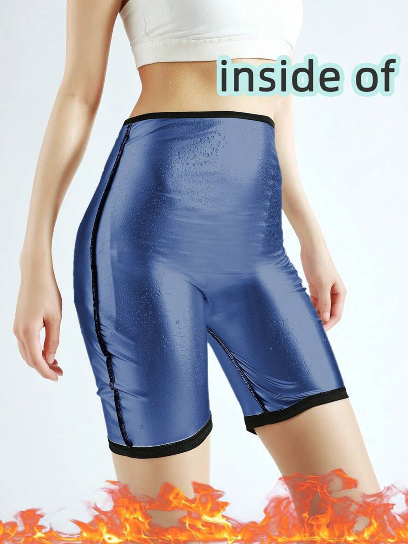 Sauna Sweat Shorts For Women High Waisted Sauna Legging Pants Slimming Compression Body Shaper
