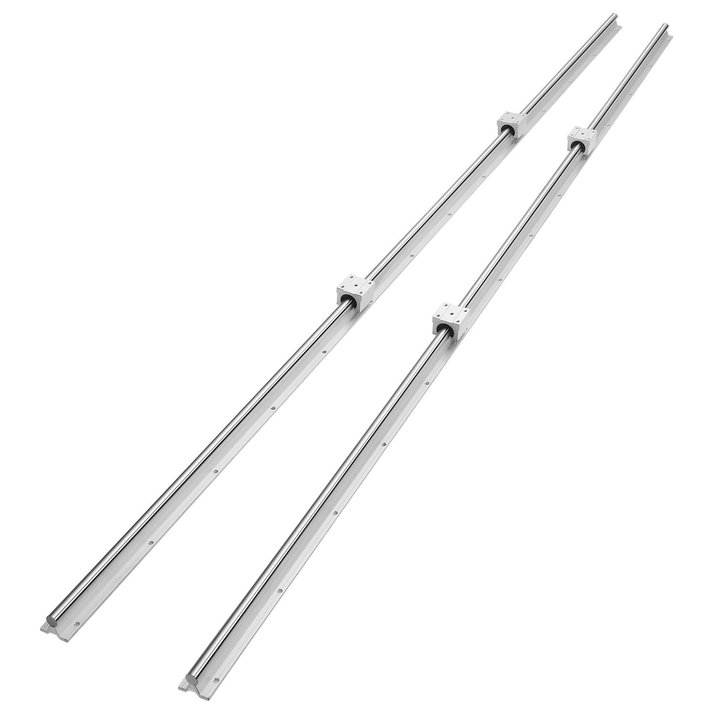 Linear Motion Guide Kit, SBR20 1800mm, Includes 2 PCS 70.9 In/1800 Mm SBR20 Rails And 4 PCS SBR20UU Bearing Blocks, Ideal For CNC Machines, Automation Equipment, And DIY Projects