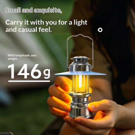 Outdoor Rechargeable Battery Camping Lamp Vintage Lighting Horse Lamp