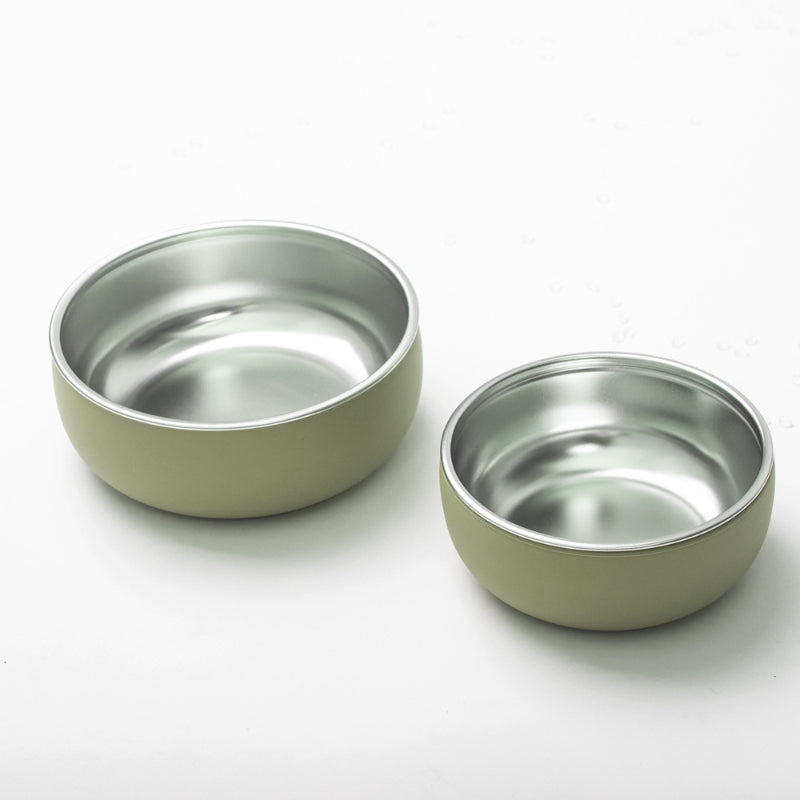 Stainless Steel Silicone Baby Feeding Set Suction-Cup Baby Solid-Food Tray Bowl Fork And Spoon Dinnerware