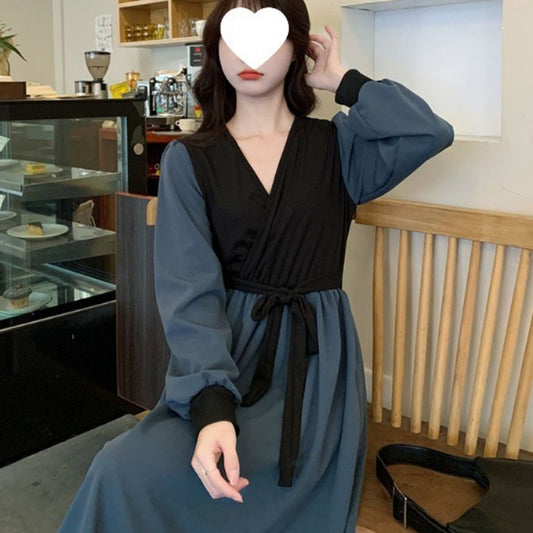 Retro New Korean Slim Fit Women's Dress