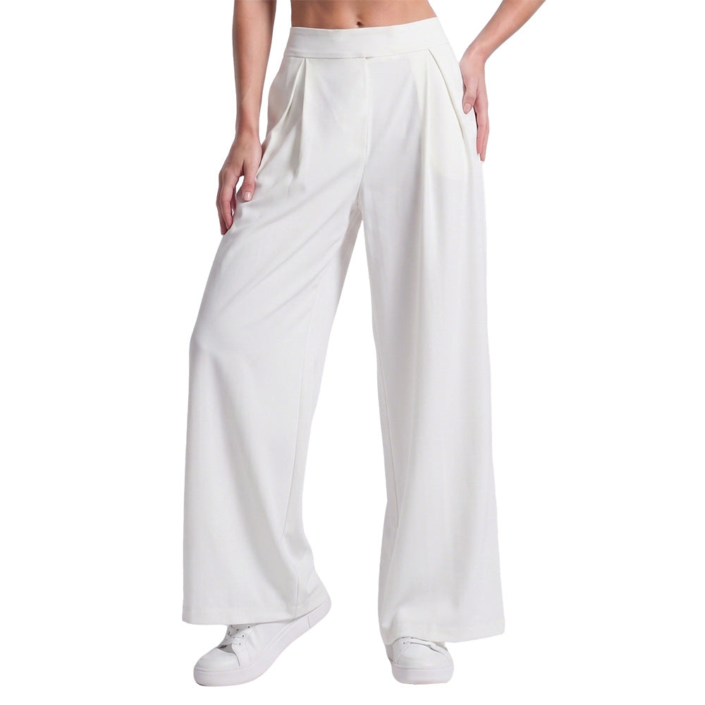 Loose-fitting Wide-leg Straight-leg Outdoor Sports Pants For Training Running And Fitness